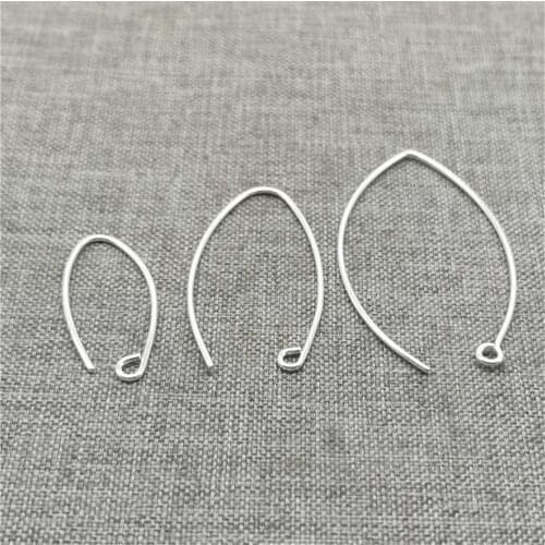 4 Pairs of 925 Sterling Silver Earring Ear Wire Hooks for Jewelry Making
