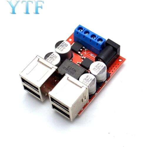 8V35V to 5V 8A power supply step-down module 4-port USB output Android Apple mobile phone car charger