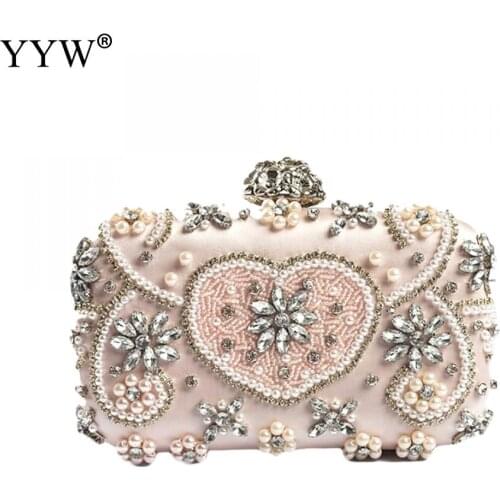 Acrylic Box Bag Clutch Women Diamond Rhinestone Evening Bags With Chain Shoulder Crossbody Bag Purse Party Crystal Bolso Mujer