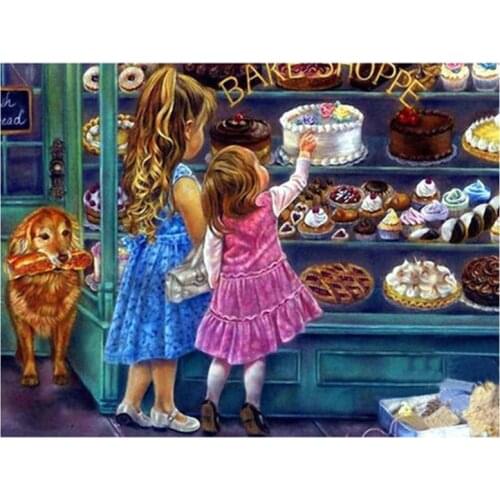 5D DIY Full Round/Square Diamond Painting Cake Room 3D Embroidery Cross Stitch Rhinestone Mosaic Home Decor Gift Y1288