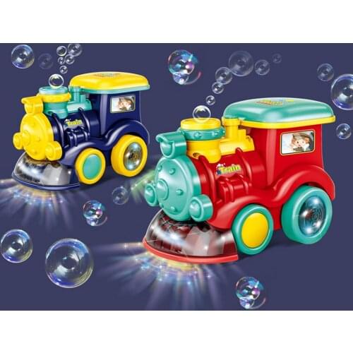 Automatic Bubble Machine Bubble Blowing Toy Train Bubble Blower With Lights Sound Wedding Supplies Summer Childrens Toy Outdoor