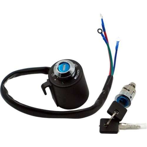 Motorcycle Lock Cylinder Lgnition Switch Lock 3 Wire with 2 Key for Sportster XL883 XL1200 1995-2003