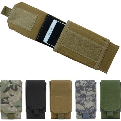 Outdoor Multi-function Mobile Phone Bag Military Waist Bag Camo Molle Pocket Waterproof Sports Accessories Bag Tactical Pockets