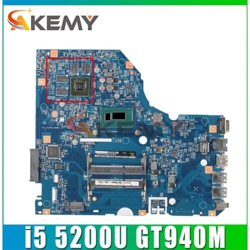 For Acer aspire E5-772 E5-772G laptop motherboard 14276-1M 448.04X09.001M motherboard W/ i5 5200U + GT940M teste work Mainboard