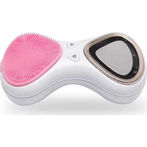 Electric Facial Cleansing Brush Deep Cleaning Face Ultrasonic Silicone Beauty Eye Massage Face Cleansing Instrument USB Charger