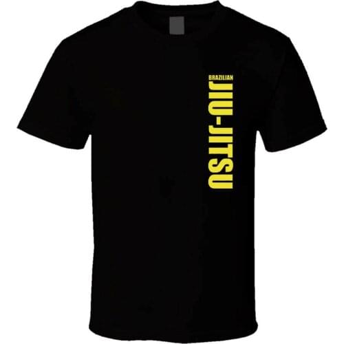 Brazilian Jiu Jitsu Simple Letter Printed T-Shirt. Summer Cotton O-Neck Short Sleeve Mens T Shirt New S-3XL