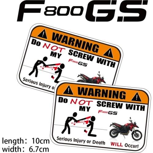 KODASKIN 2 Pieces Do Not Screw Warning Sticker Decal Warning Tank Pad for BMW F800GS bmw f800gs