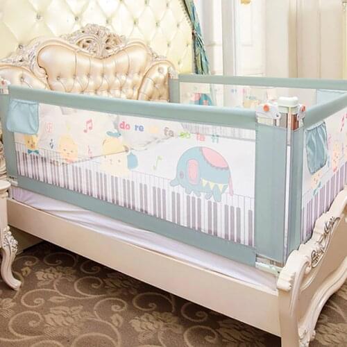 IMBABY Baby Bed Fence Safety Gates Adjustable Kids Crib Rails Playpen Secure Activity Center For Children Bed Guardrails