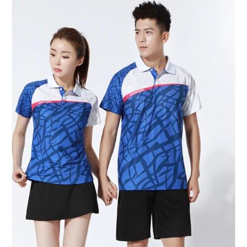 TaoBo New Style Badminton Clothing Mens Sports Clothing Running Training Badminton Clothing Quick-Dry Breathable Shirt