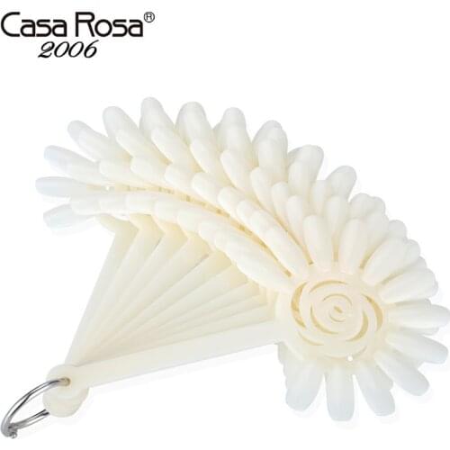 High Quality 120 False Tips Nail Art Design Acrylic Polish Board Practice Rose Fan Stickers Wheel Display Polish Color Tools