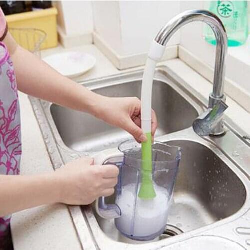 2018 New Creative Cleaner Brush Sink Faucet Connected Brush 360 Degrees Rotate Cleaner Kitchen Cleaning Tool 9