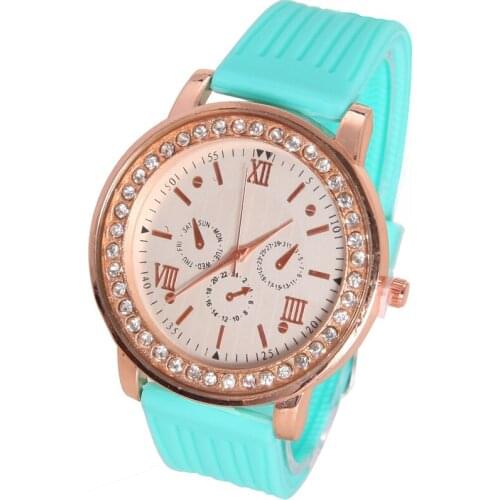 NEW hot sale relogio feminino Silicone watch women ladies fashion dress quartz-watch wrist Watch free shipping