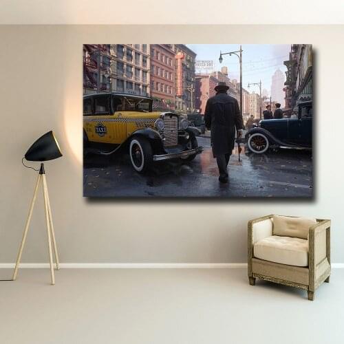 Popular Gangster Action Game Mafia: Definitive Edition HD Print Canvas Painting Poster Living Room Bedroom Decoration Painting