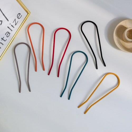 Simple U Shape Hair Clips Pins For Women Girls Bride Hair Styling Accessories Fashion Hairpins Metal Hairpins