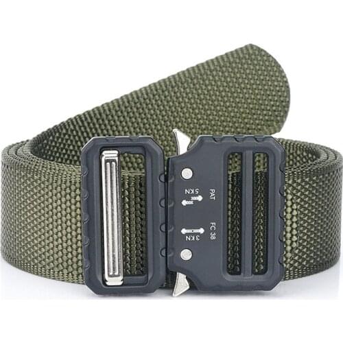 Bothway Adjustable Outdoor Tactical Belt 3.8cm Men Women Climbing Hunting Combat Training Nylon Waistband Army Clothes Accessory