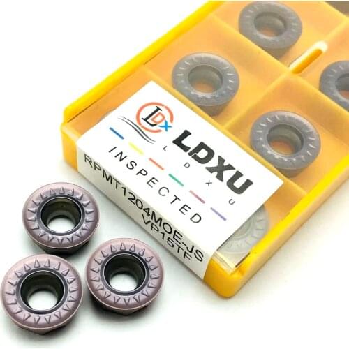 RPMT10T3MOE JS VP15TF RPMT1204MOE JS VP15TF high-quality inner round carbide insert CNC metal turning tool milling insert tool