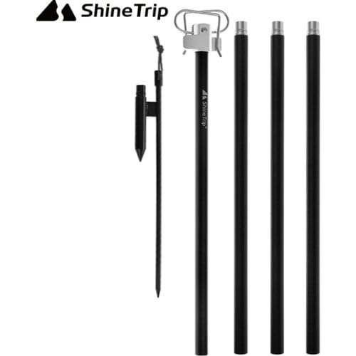 ShineTrip Camping Table Folding Light Pole Portable Multifunctional Lantern Stand Height-adjustable Outdoor Light Stand