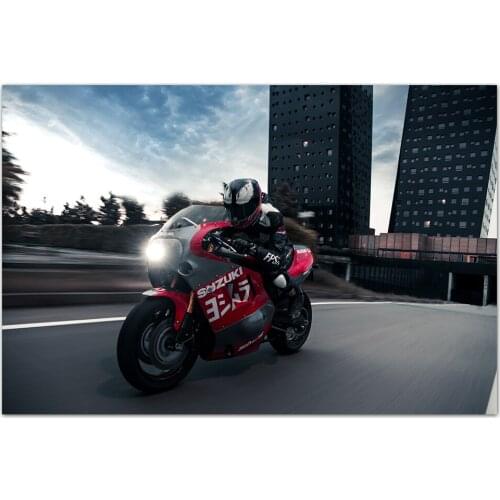 Modern Wall Art Canvas Paintings Suzuki GSX-R 1100 Motorcycle Posters HD Print Wall Picture for Living Room Decor