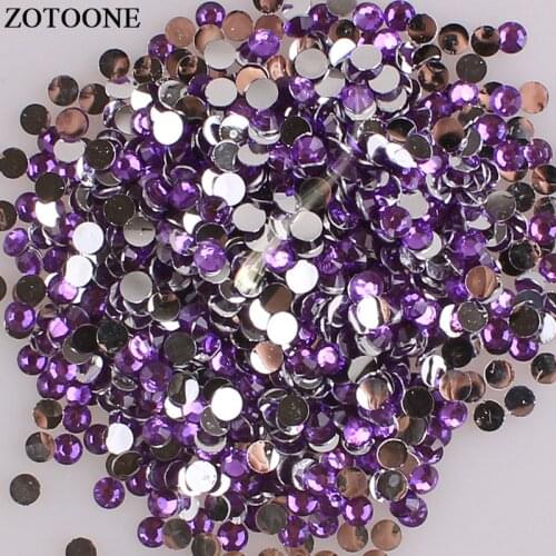 ZOTOONE Flatback Non Hotfix Nails Rhinestones For Phone DIY Crystal Applique Crystals And Stones For Clothes Nail Art Decoration