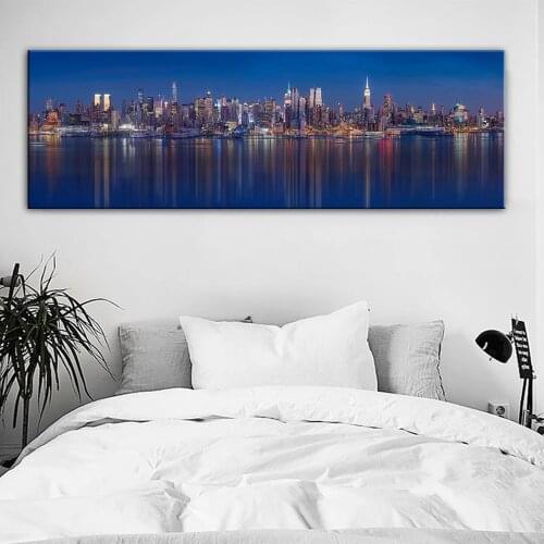 Light Show Wall Art City Night Painting On Canvas Printed Cityscape Pictures Modern View Landscape Poster and Prints Home Decor