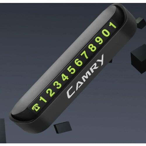 Car Temporary Parking Card Phone Number Card Plate Telephone Number Car Park Stop Automobile Accessories for TOYOTA CAMRY
