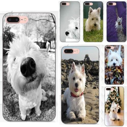 For Xiaomi Mi Mix Max Note 2 2S 3 5X 6 8 SE A1 Play F1 TPU Protective Cover Case West Highland Terrier Westie Dog Puppy