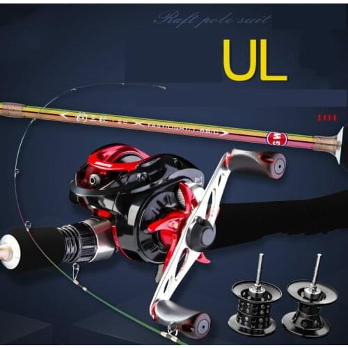 1.65M 1.8M Lure Rod Vara De Pesca UL Power Spinning Olta with Spinning Reel Carbon Fiber Casting Peche En Mer Pole Fishing Tools