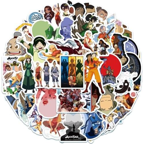 10/50PCS Avatar The Last Airbender Anime Stickers Skateboard Fridge Guitar Laptop Luggage Classic Toy Sticker for Kid Pegatina