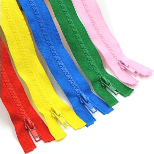 10Pcs Plastic Resin Colorful Zippers for Sewing Crafts Bags Clothes Decorating DIY