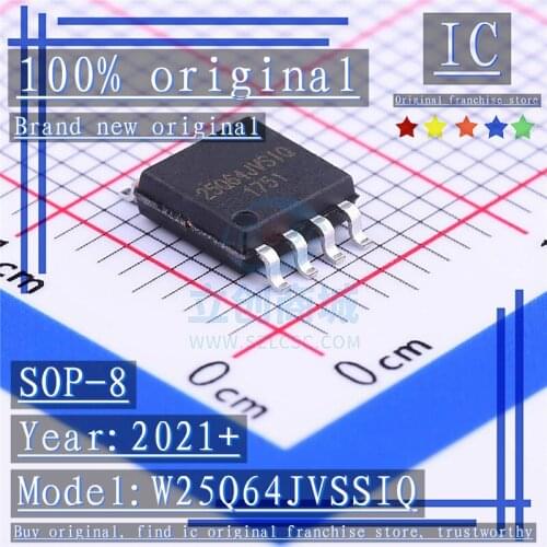 2021+ 100% Brand new original 5PCS-20PCS W25Q64JVSSIQ 25Q64JVSIQ SOP-8 Memory chip