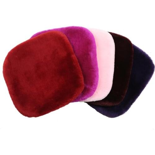 55*55CM Big Sheepskin Fur Car Seat Cover, Comfort Authentic Wool Seat Cushion for Univeral Car Seat