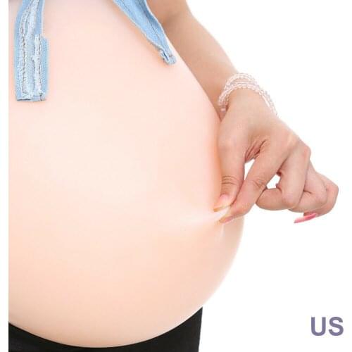6000g Silicone Pregnant Tummy Belly Artificial Twins Babies 8-10 Months Huge Silicone Belly Fake Pregnant Twins 8-10 Month