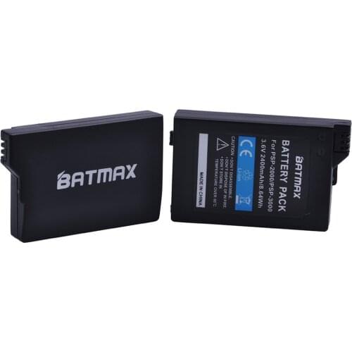 2Pc 3.6V 2400mAh Batteries for Sony PSP2000 PSP3000 PSP 2000 3000 PSP S110 Gamepad PlayStation Portable Controller