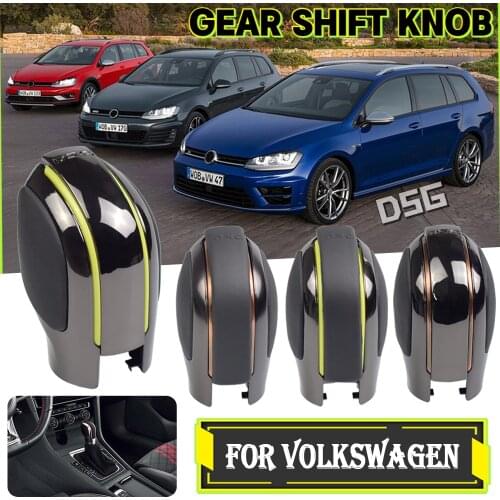 Automatic Gear Shift Knob Stick Lever Shifter For Volkswagen Golf 6 7 R GTI Passat B7 B8 CC R20 Jetta MK6 GLI ABS Leather