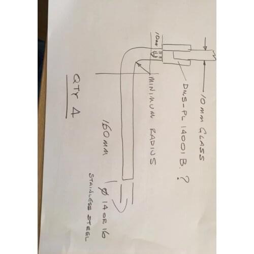 Freeshipping Stair System Stainless Steel 304# Tube Holder Support Glass Clamp