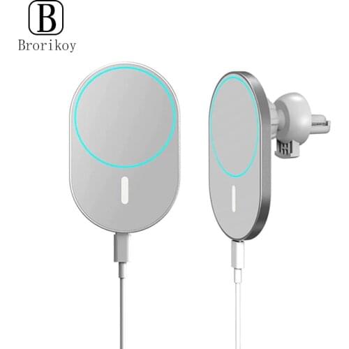 15W Wireless Car Bracket Charger Mobile Cell Phone Holder For iPhone 12 11 Pro Max Huawei Mate P40 20 30 Pro Charging Dock Pad