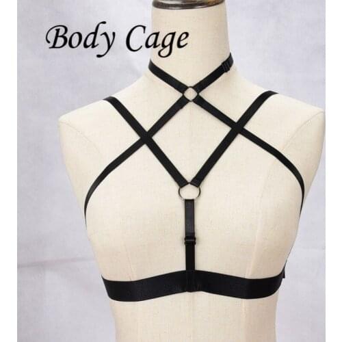 Body Cage Bandage Lingerie Push Up Top Underwear Women Exotic Dancewear Sexy Corset Bra belt sexy lingerie body harness femme