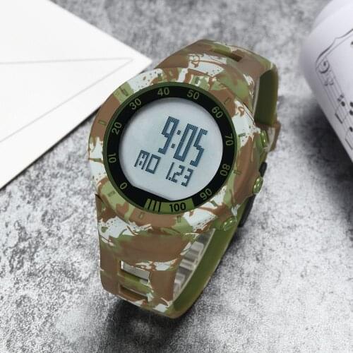 SYNOKE Military Mens Wrist Watch Sport Watches 50M Waterproof Electronic Stop Watch Clock Children Outdoor Watch For Boys Girls