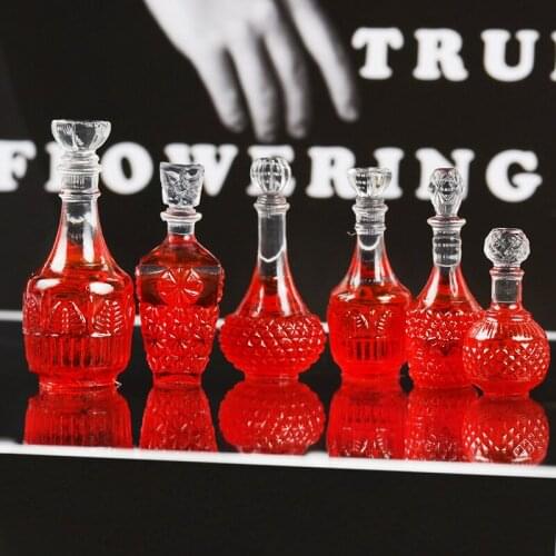 DIY Jewelry Findings 10pcs 3D Imitation Glass Wine Bottle shape Resin Cabochons Ornament Accessries Charms Pendant Beads Decor