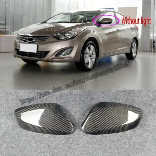 For Hyundai Elantra 2012-2016 Real carbon fiber Look Side Door Mirror Cover 2pcs