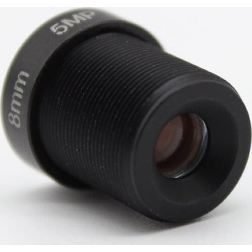 X2pcs 1/2.5" HD 5MP 8mm CCTV Lens 52 degrees Fixed Iris M12 IR Board for Security IP 1080p Camera