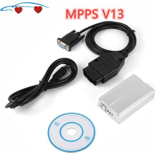 Quality SMPS MPPS V13 EDC16 Chip Tuning Remap K + CAN Flasher Metal Box Chip Professional Install Instructions with Driver