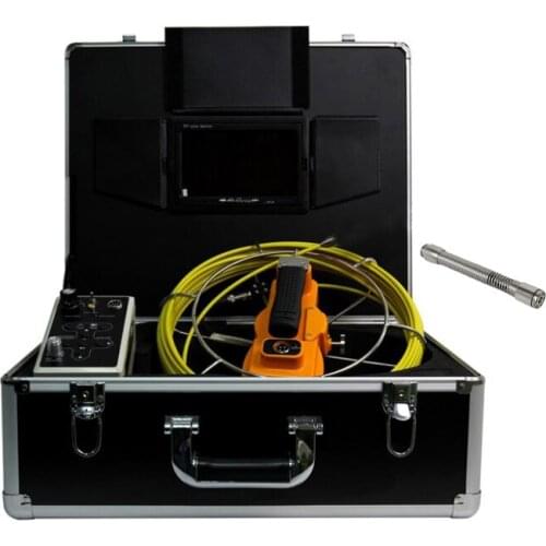 50m Cable Pipeline Inspection Camera Drain Wall Sewer Endoscope W/ 5mm Cable 17mm Camera Head 7'TFT Monitor DVR Video Borescope