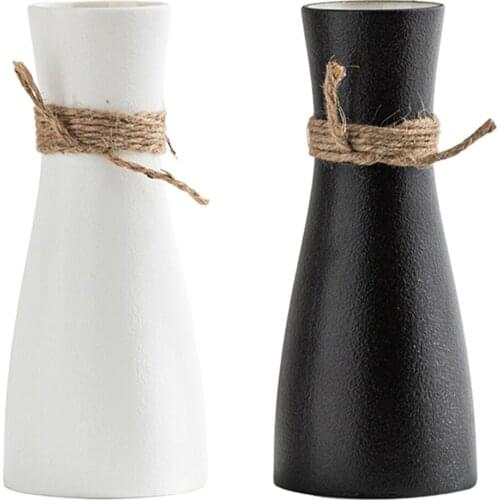 Ceramic Flower Vase Modern Home Livingroom Office Vases Tabletop Decoration