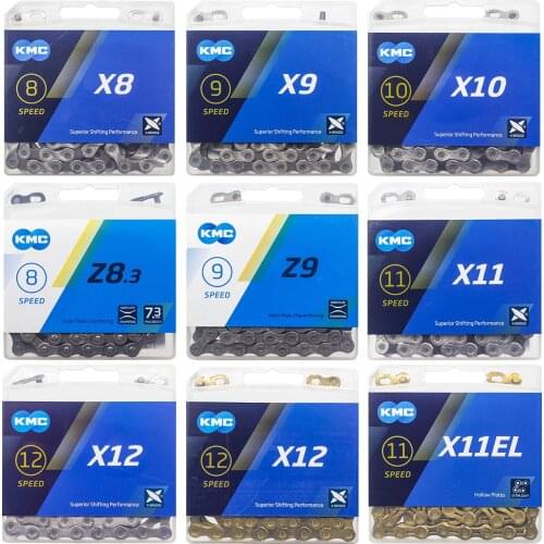 KMC Bicycle Chains 6 8 9 10 11 12 Speed MTB Road Bike Chain 116 Links X8/X9/X10/X11.93 27 30 Speed Mounntain Bike Chains