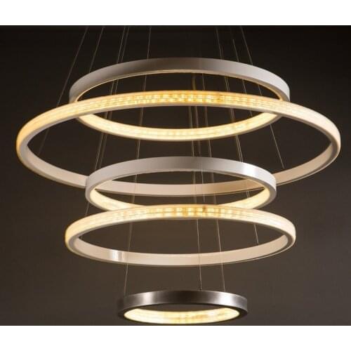 Leap penthouse villa ring chandelier post modern luxury living room dining room bedroom creative art lamp