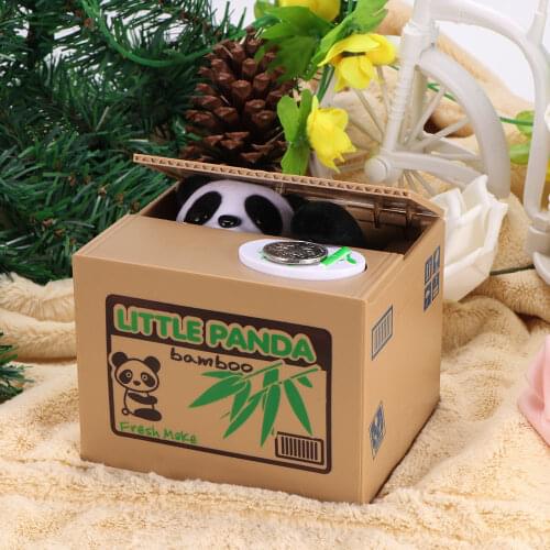 Cat Piggy Bank Coin Box Dog Deposit Saving Money Safe Box Electronic Cash Plastic Safety Deposit Box For Children Kid Home