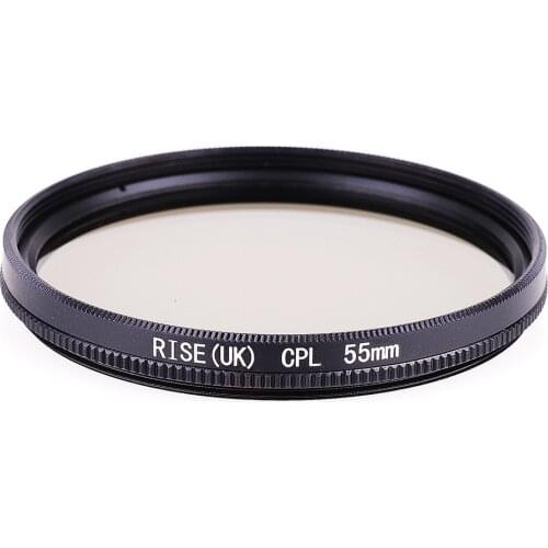 RISE(UK) 55mm Circular Polarizing CPL Lens Filter For DSR Camera Lens