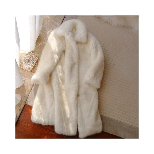 Top brand Style High-end New Fashion Women Faux Fur Coat S45 high quality