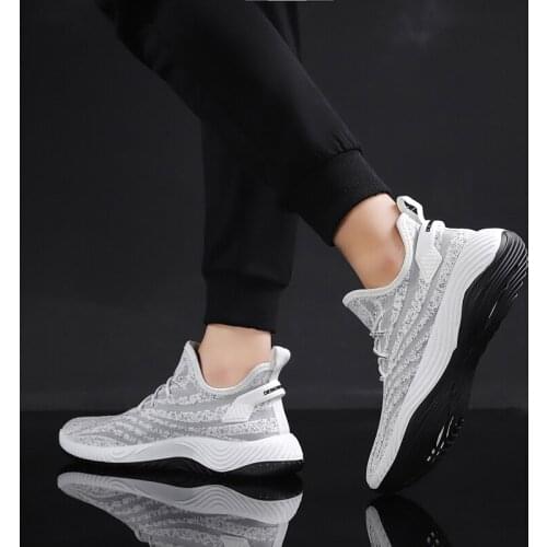 Sneakers-mens leisure sapato black causal Sneaker mesh casual sneakers spring 2020 mens informales knitting sneaker Fashion s